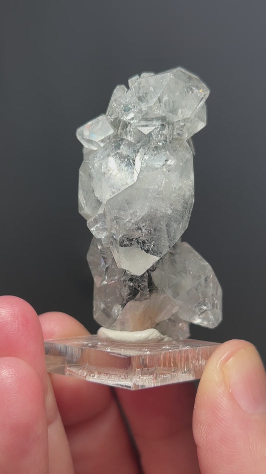 APOPHYLLITE / STILBITE / CHALCEDONY STALACTITE, STALAGMITE