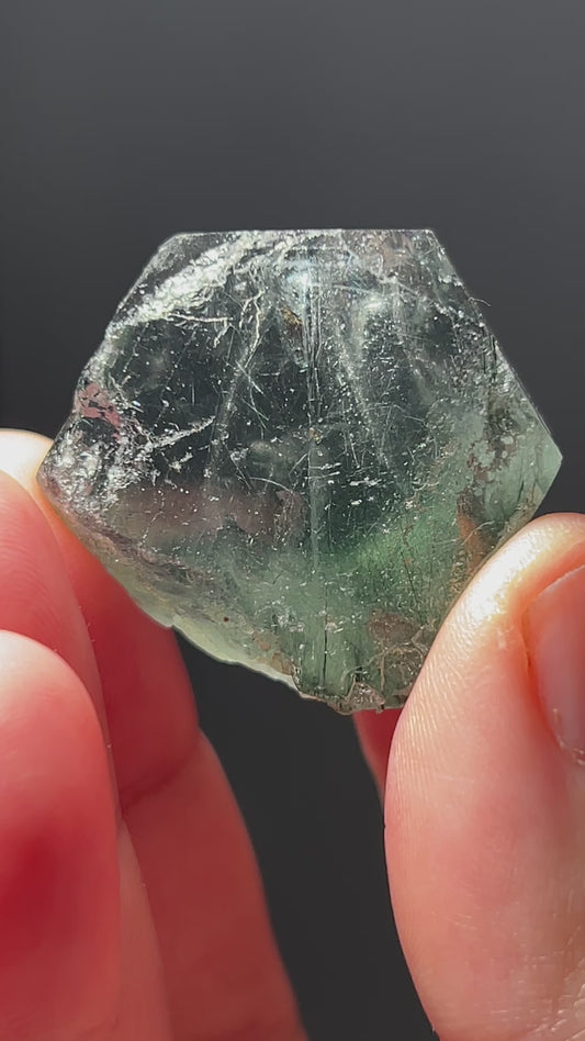 APATITE CRYSTAL WITH INCLUSIONS