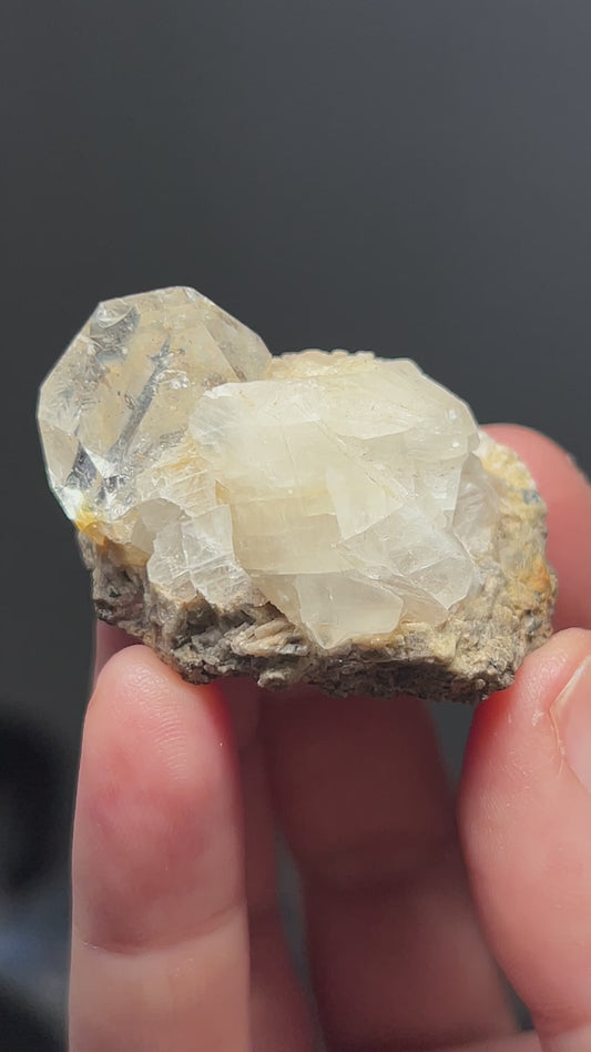 HERKIMER DIAMOND QUARTZ IN CALCITE