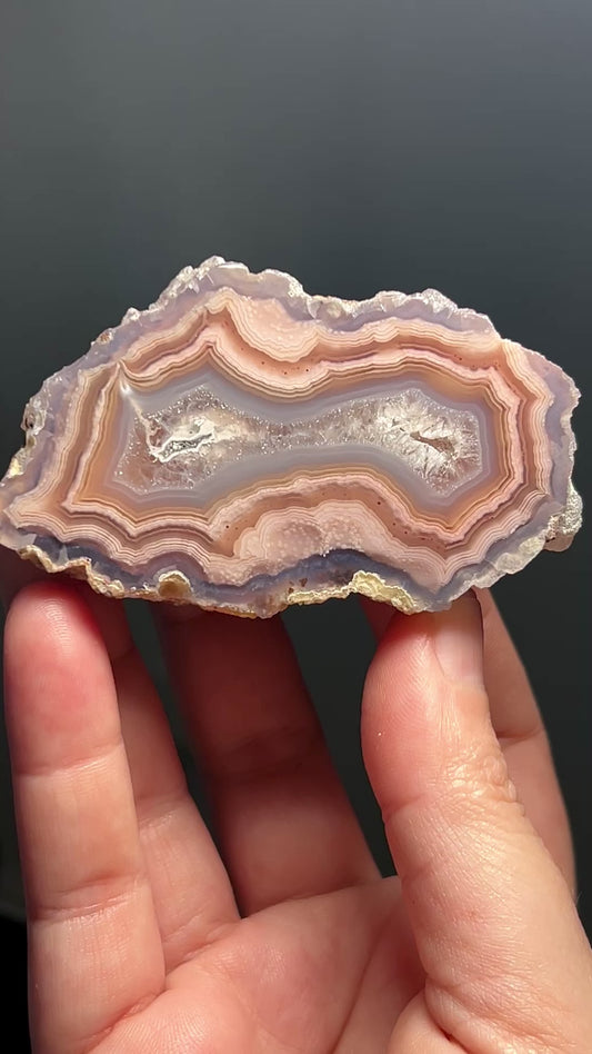 OJO LAGUNA AGATE NODULE WITH POLISHED FACE