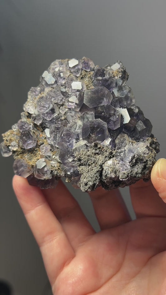 " TANZANITE " FLUORITE ON MATRIX FROM CHINA