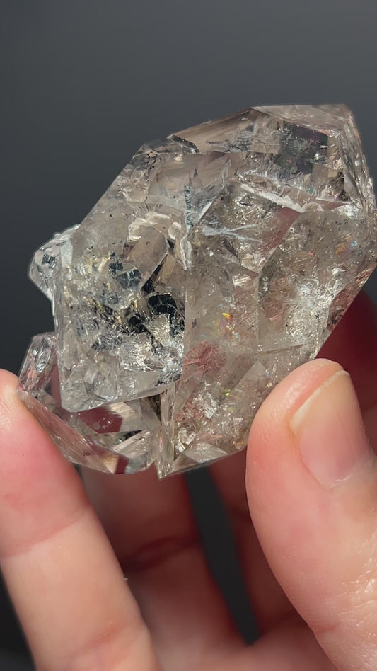 SMOKY HERKIMER DIAMOND QUARTZ WITH CAVITY