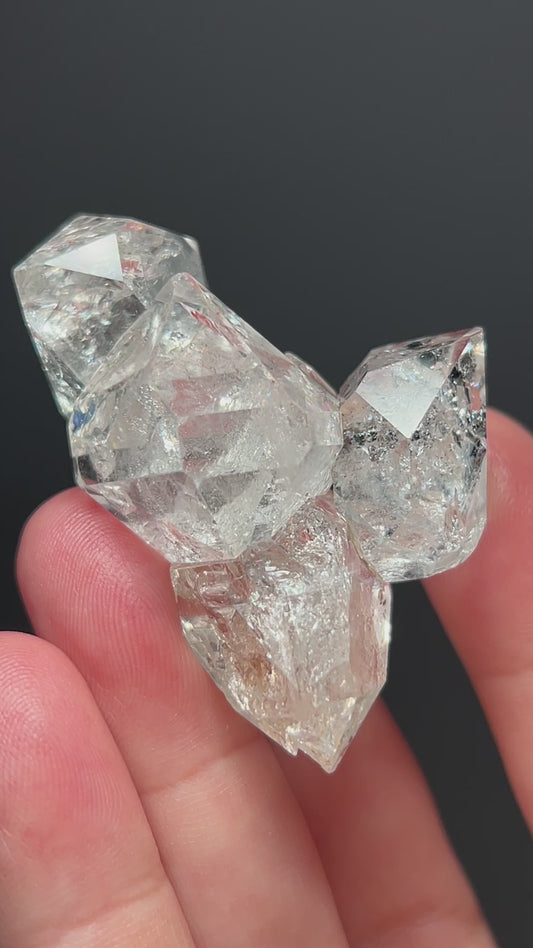 HERKIMER DIAMOND CLUSTER " CHAIN "