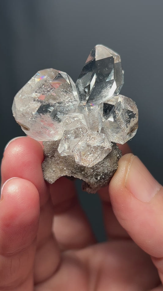 HERKIMER DIAMOND QUARTZ ON STROMATOLITE CAST